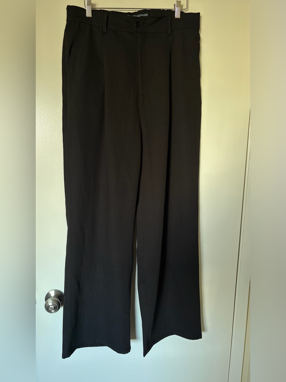 Women's Black Straight-Leg Dress Pants